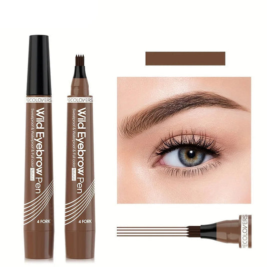 Caneta de Sobrancelha à Prova D'Água 4 Pontas